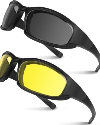 Motorcycle Goggles 2PCS Motorcycle Riding Glasses Riding Goggles Motorcycle Sunglasses UV Protection Dustproof