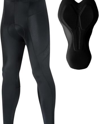 Cycling Pants for Men 4D Padded Cycling Tights UPF 50+ Bike Pants for Men Cycling Long Leggings Riding Mountain Road Bicycle