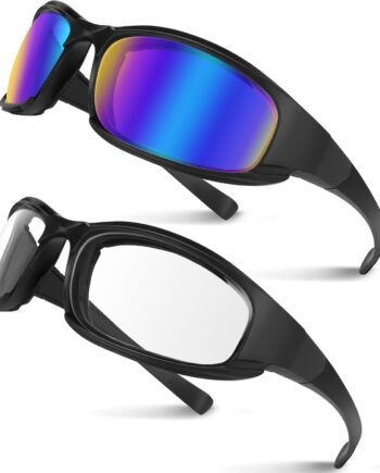 Motorcycle Goggles 2PCS Motorcycle Riding Glasses Riding Goggles Motorcycle Sunglasses UV Protection Dustproof